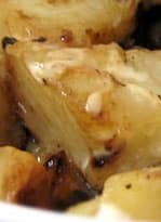 Warm roast potato salad