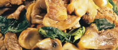 Beef stirfry with mushrooms