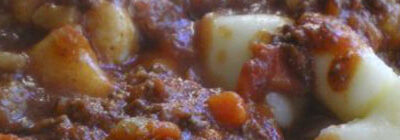 Gnocchi with bolognese sauce