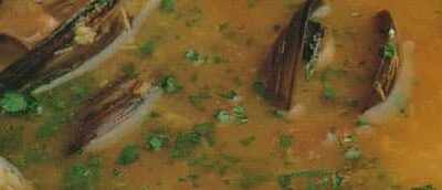 Mussel and white fish soup