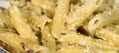 Creamy bacon penne