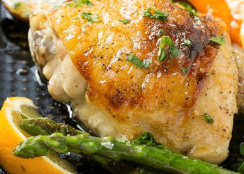 Chicken with thyme butter
