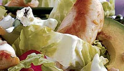 Warm chicken salad
