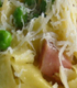 Bacon and pea pasta