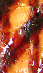 Marinated salmon steaks
